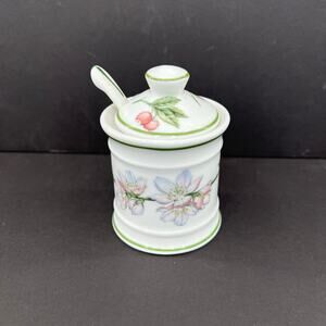 Apilco  Elysian Gardens Mustard Jam Jar & Lid with Spoon